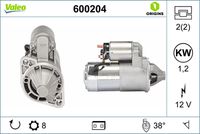 VALEO 600204 - Motor de arranque - VALEO ORIGINS NEW OE TECHNOLOGY