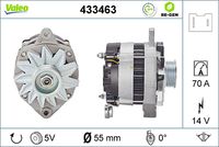 VALEO 433463 - Alternador - VALEO RE-GEN REMANUFACTURED