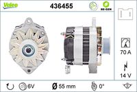 VALEO 436455 - Alternador - VALEO RE-GEN REMANUFACTURED