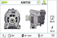 VALEO 436732 - Alternador - VALEO RE-GEN REMANUFACTURED