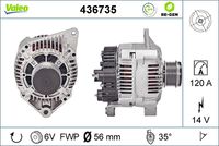 VALEO 436735 - Alternador - VALEO RE-GEN REMANUFACTURED