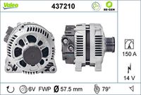 VALEO 437210 - Alternador - VALEO RE-GEN REMANUFACTURED