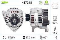 VALEO 437348 - Alternador - VALEO RE-GEN REMANUFACTURED