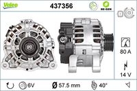 VALEO 437356 - Alternador - VALEO RE-GEN REMANUFACTURED