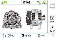 VALEO 437409 - Alternador - VALEO RE-GEN REMANUFACTURED