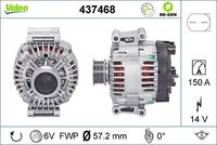 VALEO 437468 - Alternador - VALEO RE-GEN REMANUFACTURED