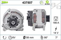 VALEO 437507 - Alternador - VALEO RE-GEN REMANUFACTURED