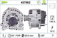 VALEO 437562 - Alternador - VALEO RE-GEN REMANUFACTURED