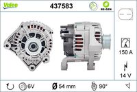 VALEO 437583 - Alternador - VALEO RE-GEN REMANUFACTURED