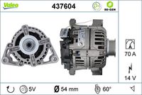 VALEO 437604 - Alternador - VALEO RE-GEN REMANUFACTURED