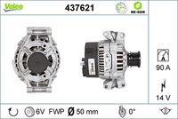 VALEO 437621 - Alternador - VALEO RE-GEN REMANUFACTURED
