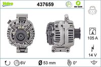 VALEO 437659 - Alternador - VALEO RE-GEN REMANUFACTURED