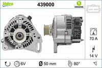 VALEO 439000 - Alternador - VALEO ORIGINS NEW OE TECHNOLOGY