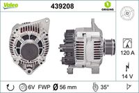 VALEO 439208 - Alternador - VALEO ORIGINS NEW OE TECHNOLOGY