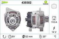 VALEO 439302 - Alternador - VALEO ORIGINS NEW OE TECHNOLOGY