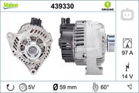 VALEO 439330 - Alternador - VALEO ORIGINS NEW OE TECHNOLOGY