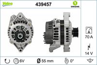 VALEO 439457 - Alternador - VALEO ORIGINS NEW OE TECHNOLOGY