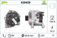 VALEO 439459 - Alternador - VALEO ORIGINS NEW OE TECHNOLOGY