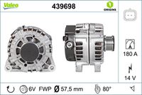 VALEO 439698 - Alternador - VALEO ORIGINS NEW OE TECHNOLOGY