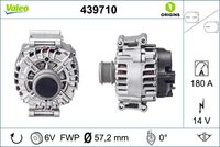 VALEO 439710 - Alternador - VALEO ORIGINS NEW OE TECHNOLOGY