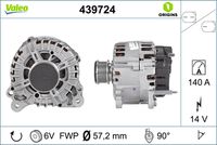 VALEO 439724 - Alternador - VALEO ORIGINS NEW OE TECHNOLOGY