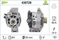 VALEO 439729 - Alternador - VALEO ORIGINS NEW OE TECHNOLOGY