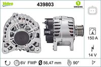 VALEO 439803 - Alternador - VALEO ORIGINS NEW OE TECHNOLOGY