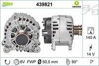 VALEO 439821 - Alternador - VALEO ORIGINS NEW OE TECHNOLOGY