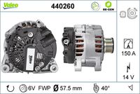 VALEO 440260 - Alternador - VALEO RE-GEN REMANUFACTURED