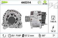 VALEO 440314 - Alternador - VALEO RE-GEN REMANUFACTURED