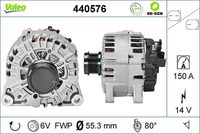 VALEO 440576 - Alternador - VALEO RE-GEN REMANUFACTURED