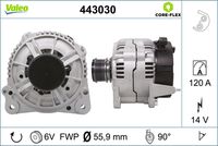 VALEO 443030 - Alternador - VALEO CORE-FLEX