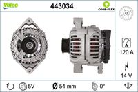 VALEO 443034 - Alternador - VALEO CORE-FLEX