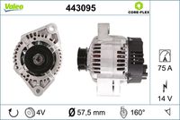 VALEO 443095 - Alternador - VALEO CORE-FLEX