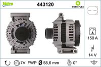 VALEO 443120 - Alternador - VALEO CORE-FLEX