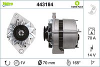 VALEO 443184 - Alternador - VALEO CORE-FLEX