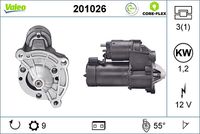 VALEO 201026 - Motor de arranque - VALEO CORE-FLEX