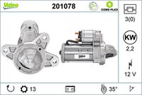 VALEO 201078 - Motor de arranque - VALEO CORE-FLEX