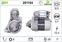 VALEO 201104 - Motor de arranque - VALEO CORE-FLEX