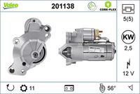 VALEO 201138 - Motor de arranque - VALEO CORE-FLEX