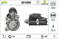 VALEO 201069 - Motor de arranque - VALEO CORE-FLEX