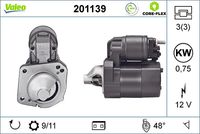 VALEO 201139 - Motor de arranque - VALEO CORE-FLEX