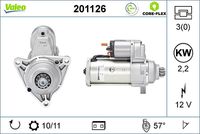 VALEO 201126 - Motor de arranque - VALEO CORE-FLEX