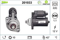 VALEO 201033 - Motor de arranque - VALEO CORE-FLEX