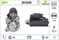 VALEO 201039 - Motor de arranque - VALEO CORE-FLEX