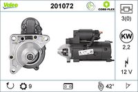 VALEO 201072 - Motor de arranque - VALEO CORE-FLEX