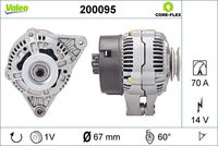 VALEO 200095 - Alternador - VALEO CORE-FLEX