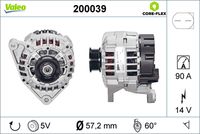 VALEO 200039 - Alternador - VALEO CORE-FLEX