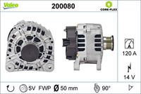 VALEO 200080 - Alternador - VALEO CORE-FLEX