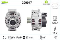 VALEO 200047 - Alternador - VALEO CORE-FLEX